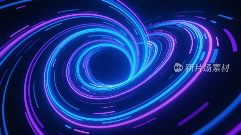 炫彩霓虹螺旋光效背景