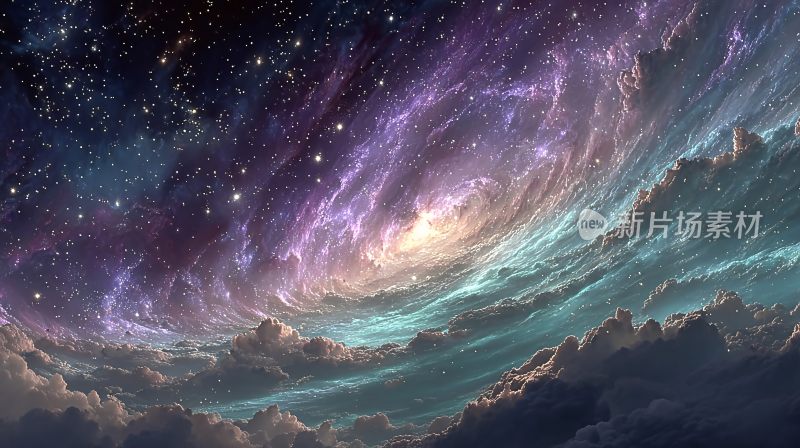 梦幻绚丽的宇宙星空景象