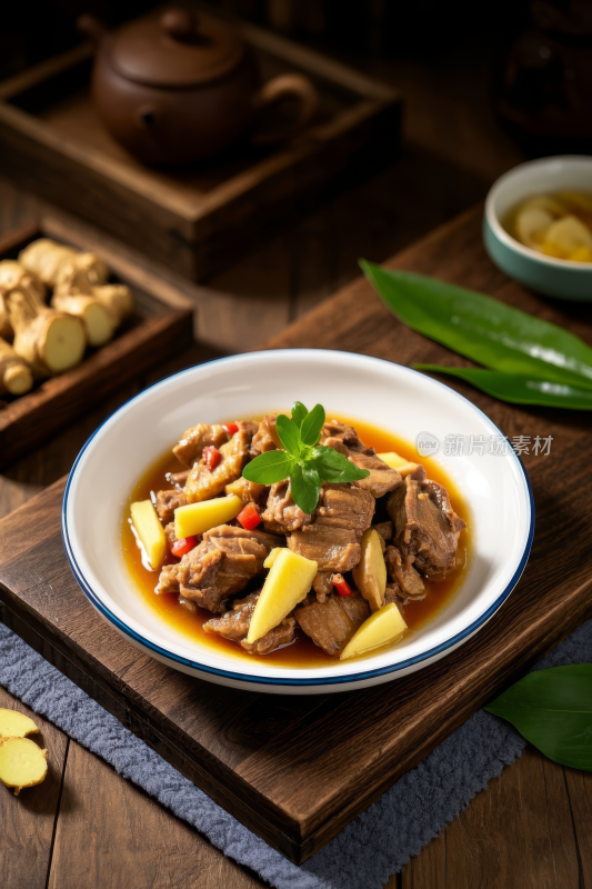 子姜鸭中国传统经典美食中式家常美味食物