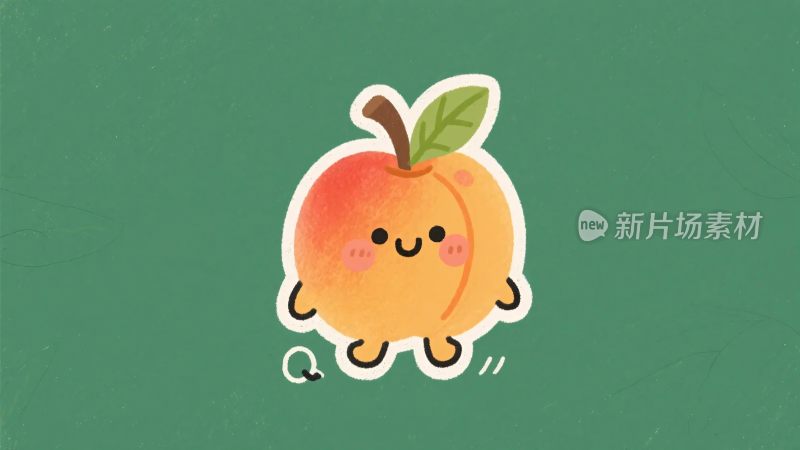 可爱卡通桃子形象