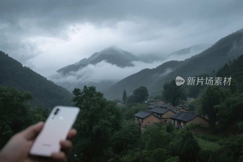 雨中山水手机摄影