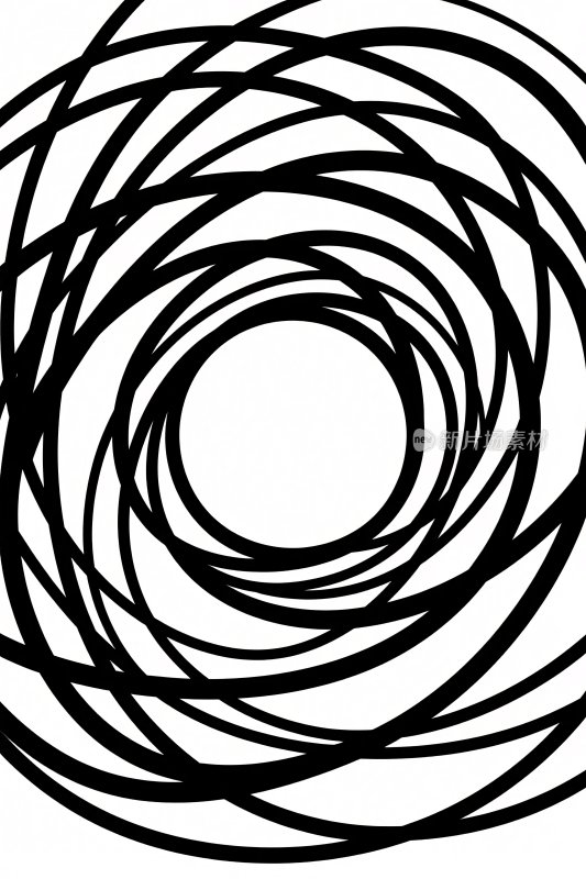 抽象线条螺旋图案
