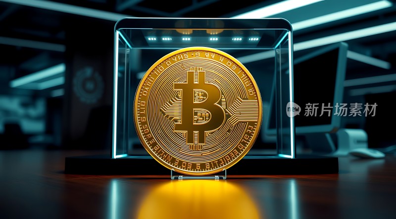 加密货币比特币展示
