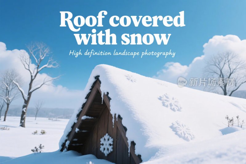 雪覆盖屋顶