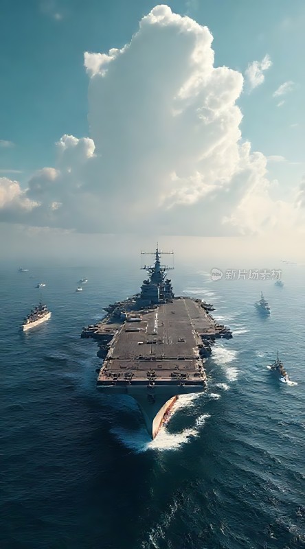 航母编队航行