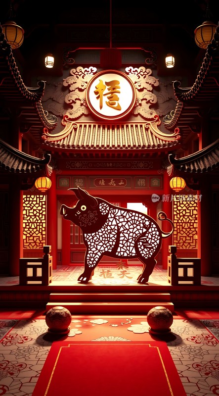 猪年大吉福满门