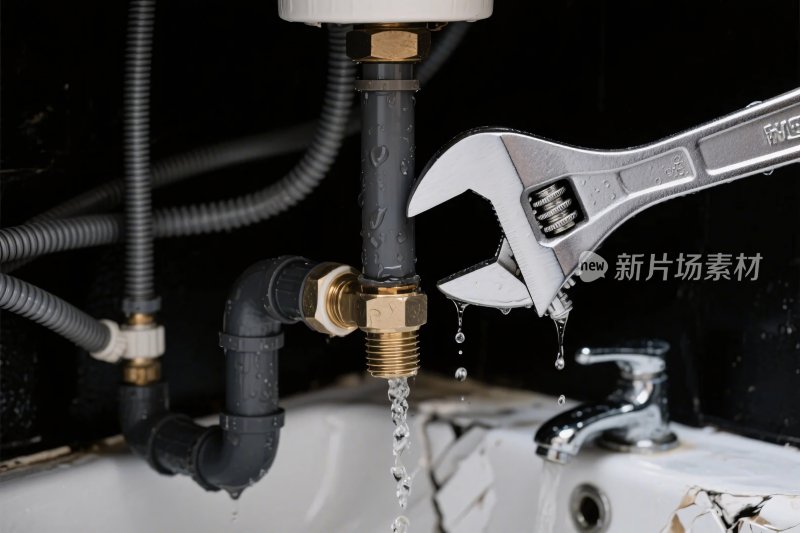 维修水龙头场景