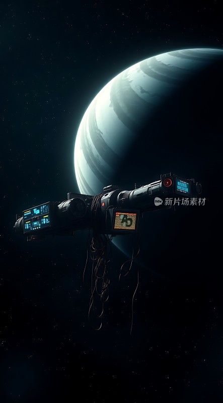 太空探索星际飞船与神秘星球