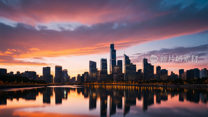 夕阳黄昏时分高清风景图片