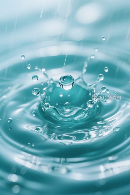 水滴飞溅特效图