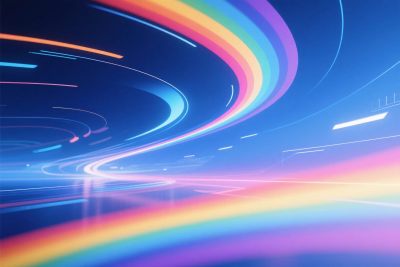 多彩光轨科技插画