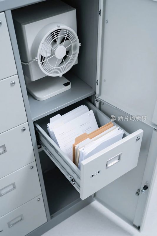 文件柜与电风扇