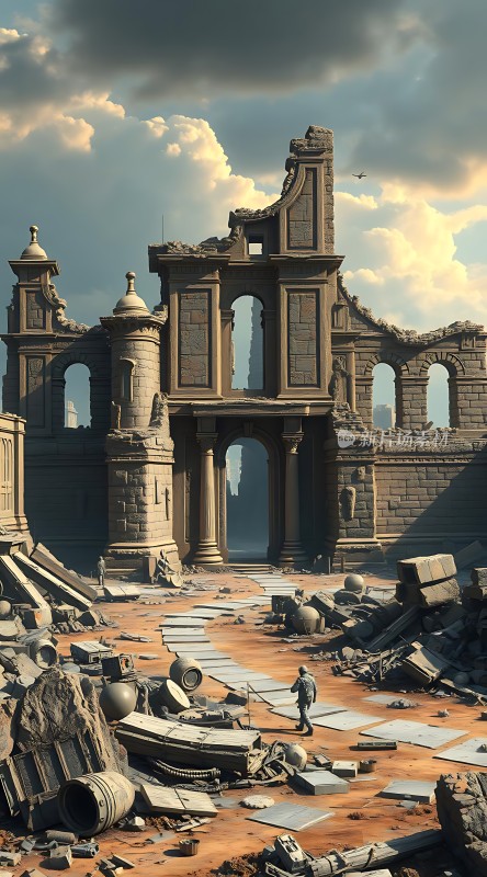 废墟探秘古建筑遗迹中的秘密