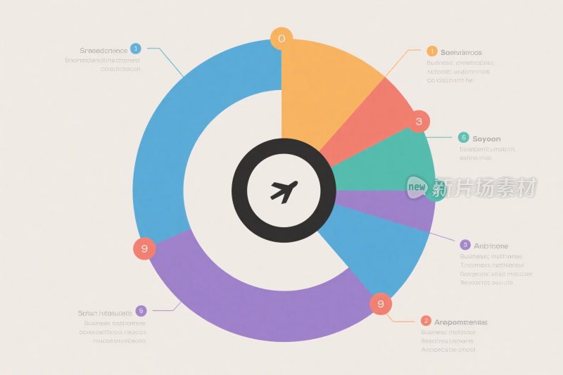环形信息统计图