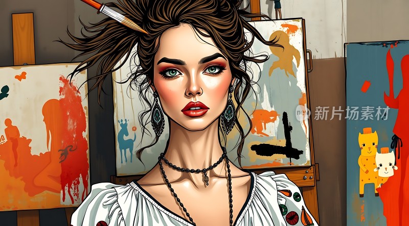 艺术家的灵感瞬间