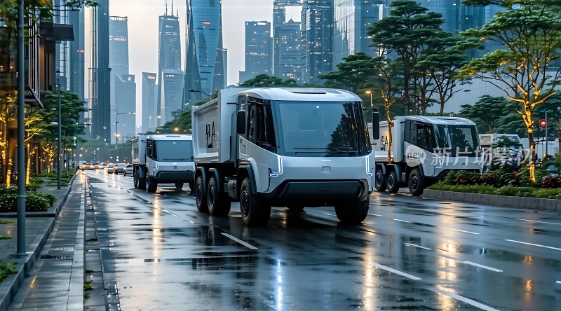 未来之城智能卡车引领绿色出行新潮流