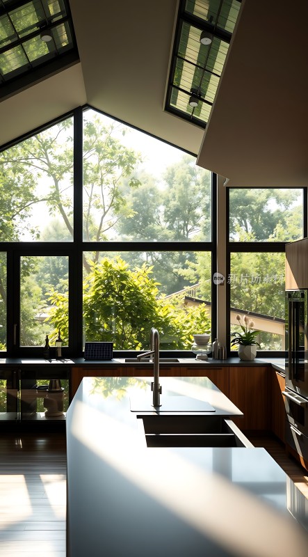 阳光厨房绿意盎然