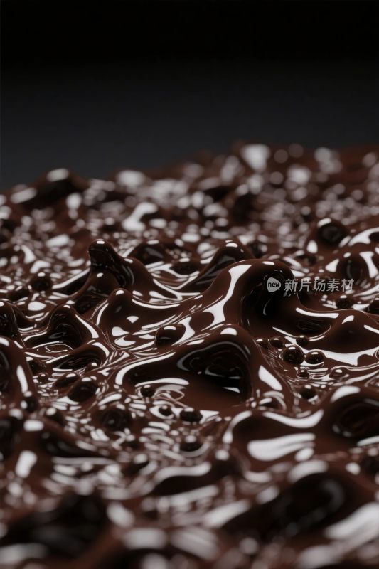 巧克力酱特写画面