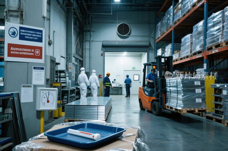 工厂仓库内部作业场景