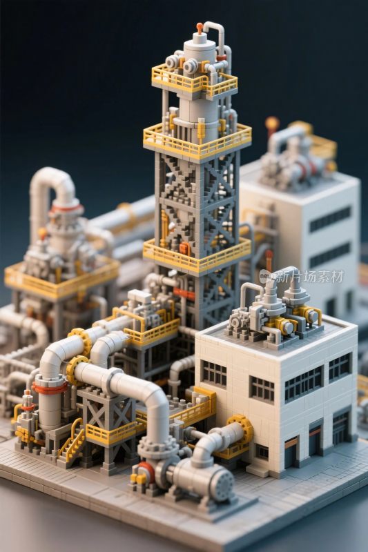 工业设施模型场景