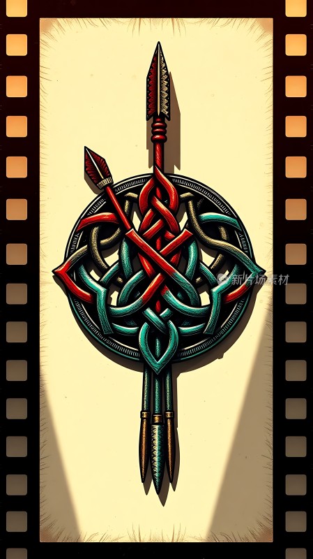 箭头与凯尔特结的结合艺术