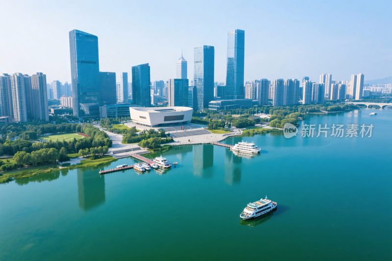 城市滨水风光美景