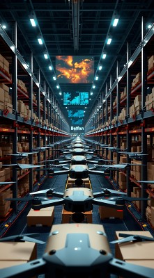 未来物流中心无人机与智能仓储系统高效协作