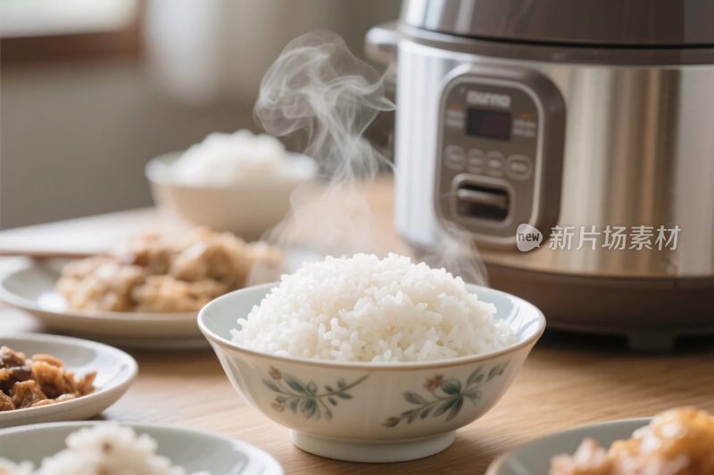 餐桌美食与电饭煲