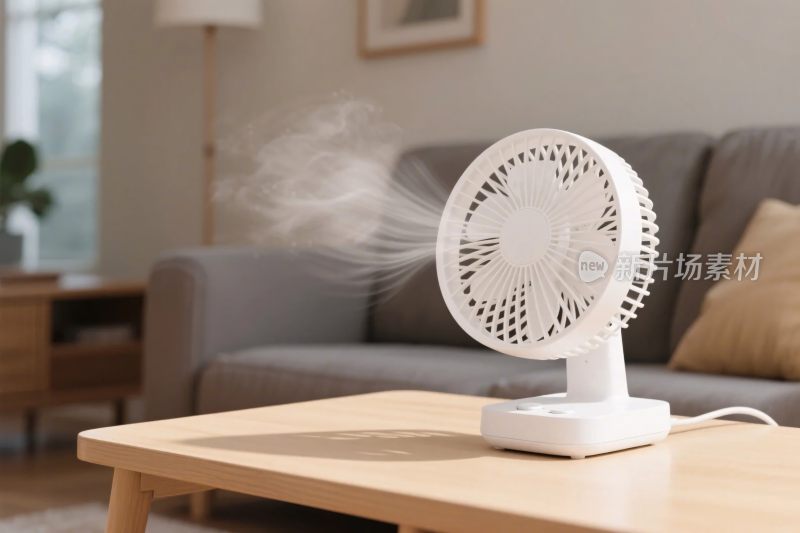 客厅小型电风扇场景