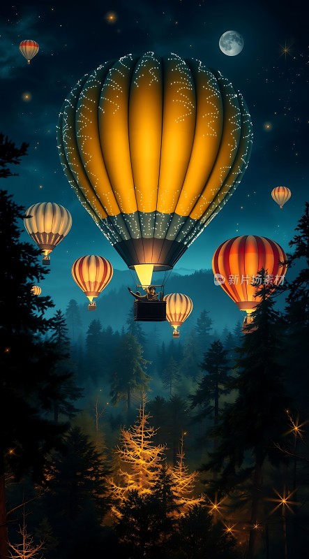 夜空热气球之旅