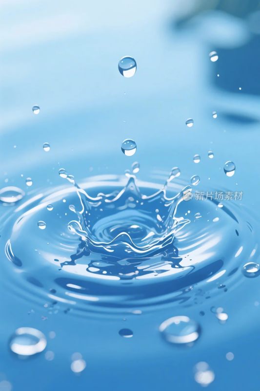 水滴溅起水花摄影