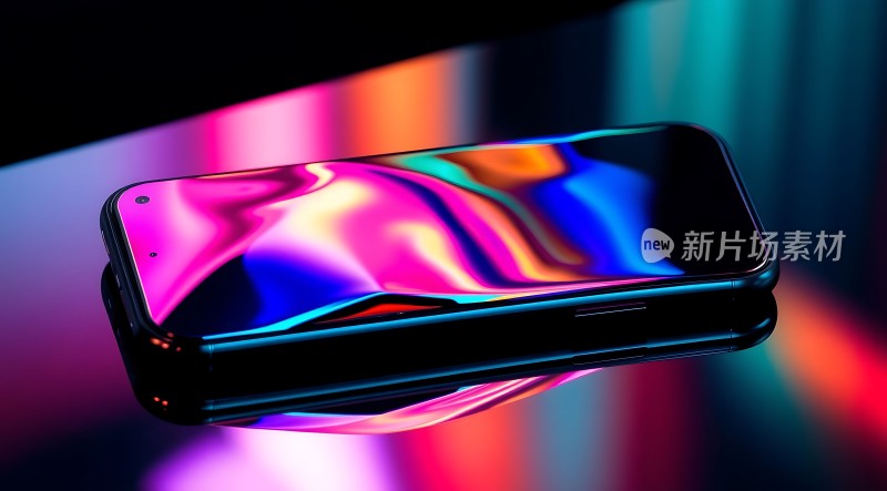 新片场素材炫彩手机