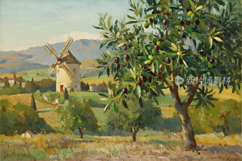 乡村田园风景画