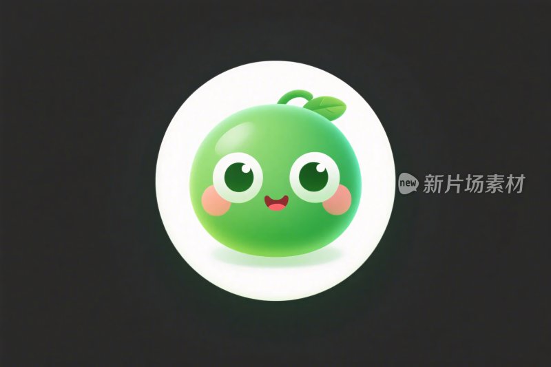 绿色卡通形象图标