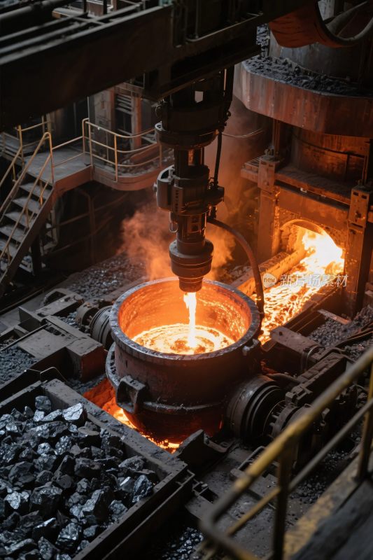 工业炼钢熔炉场景