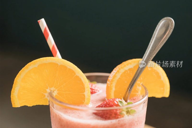 水果饮品特写图