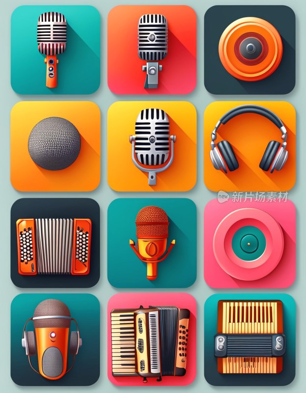 音乐图标集