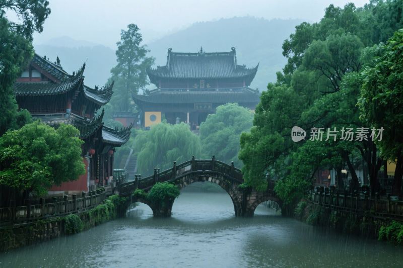 古建古桥山水风光