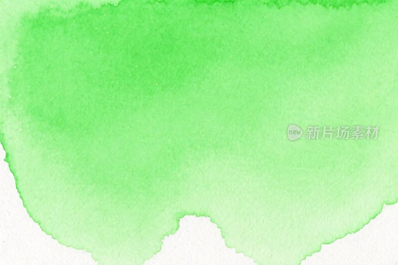 绿色水彩插画背景