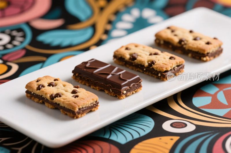 甜点摆盘展示图