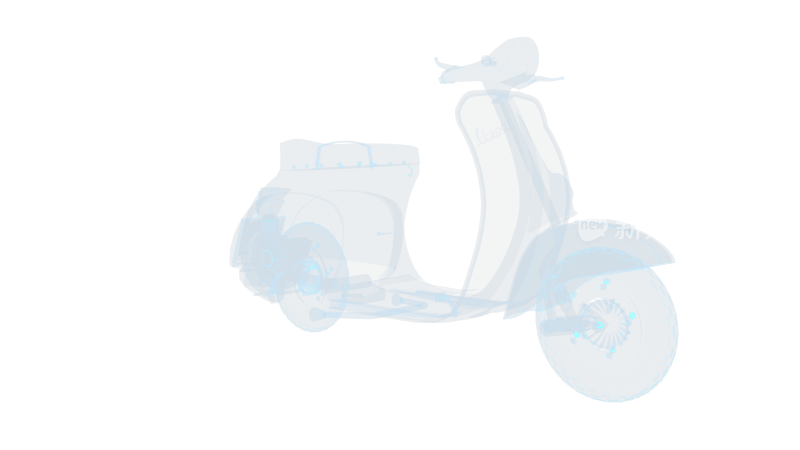 摩托车 骑行代步车黄蜂牌小型Vespa