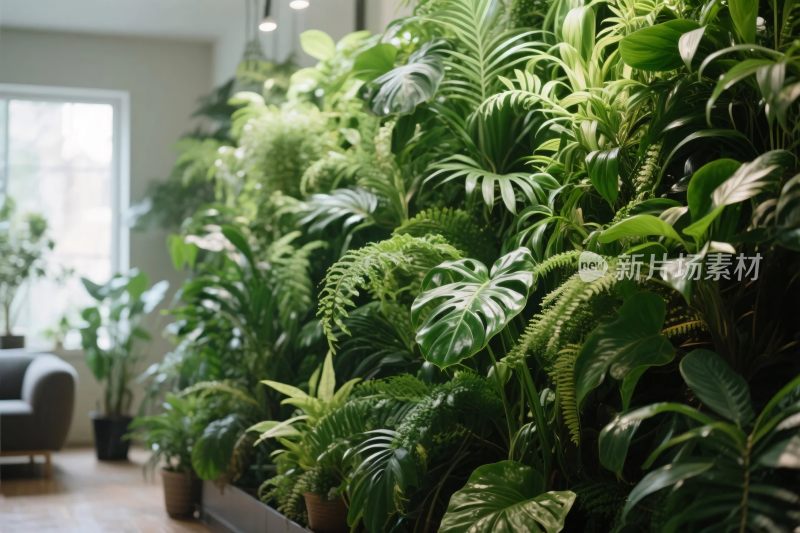 室内绿植装饰墙