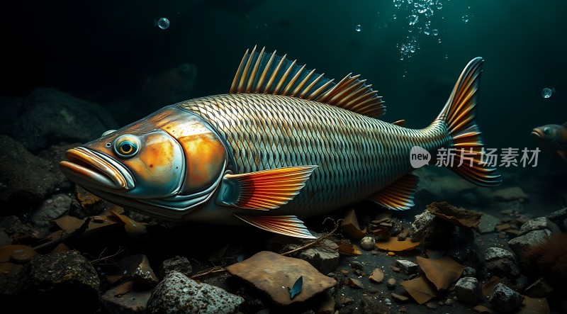 水下巨鱼神秘而壮观的海洋生物