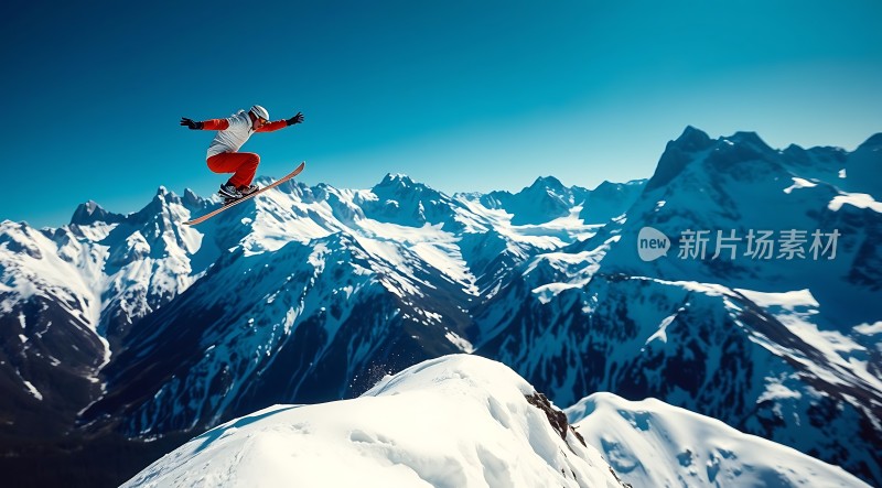 雪地飞跃挑战极限！