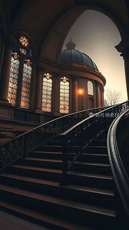 阳光下的宏伟建筑