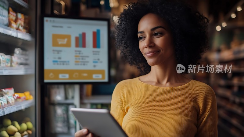 新片场素材超市购物场景 <|user|>