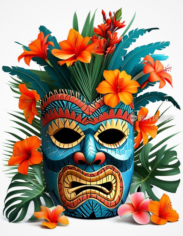 夏威夷提基面具