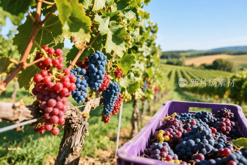 葡萄园葡萄丰收