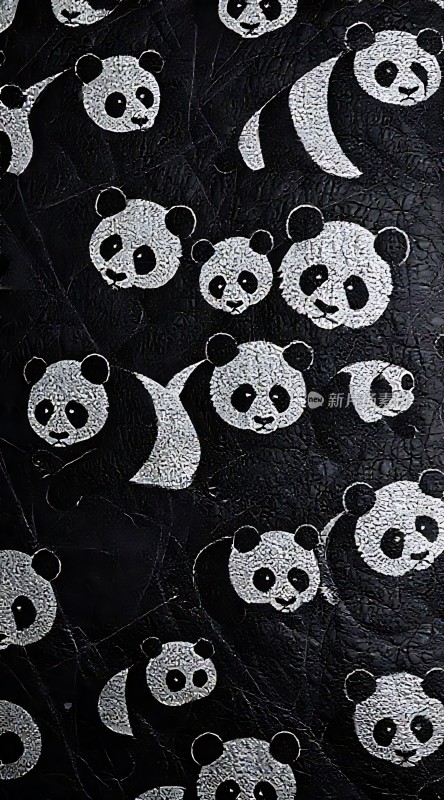 熊猫图案背景