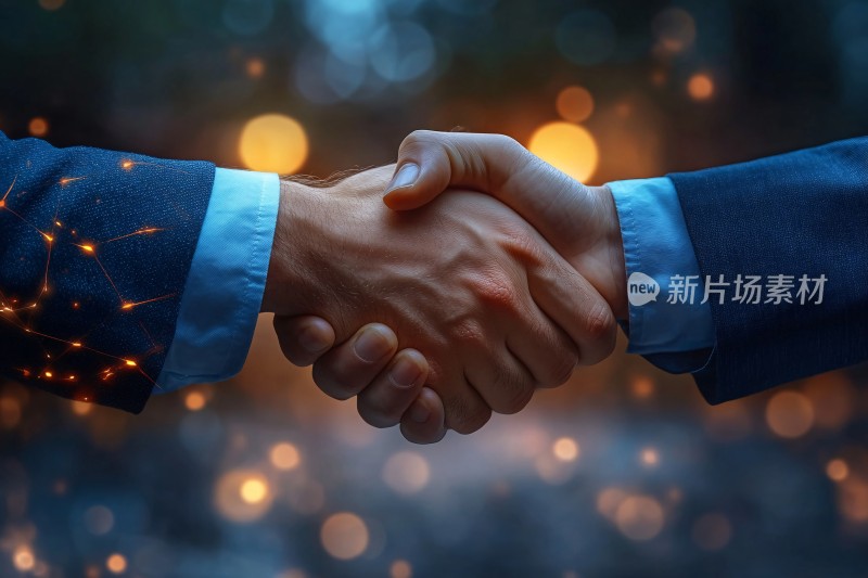 商务人士握手场景